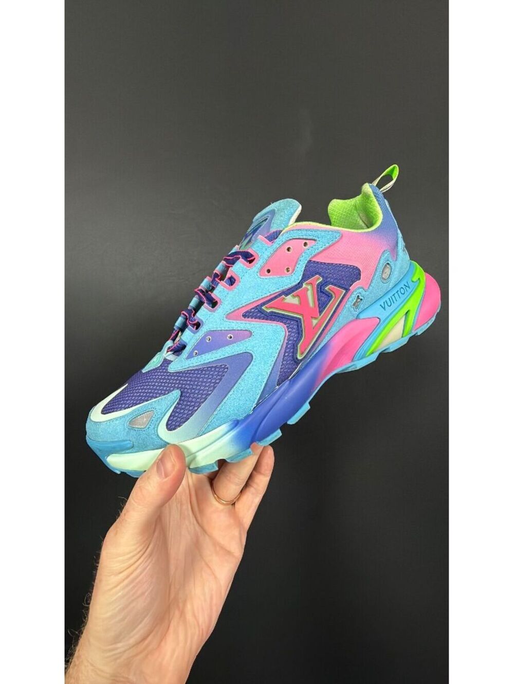 Louis Vuitton Runner Tatic Blue Purple Pink Size 9.5LV US Men’s 10.5-11
